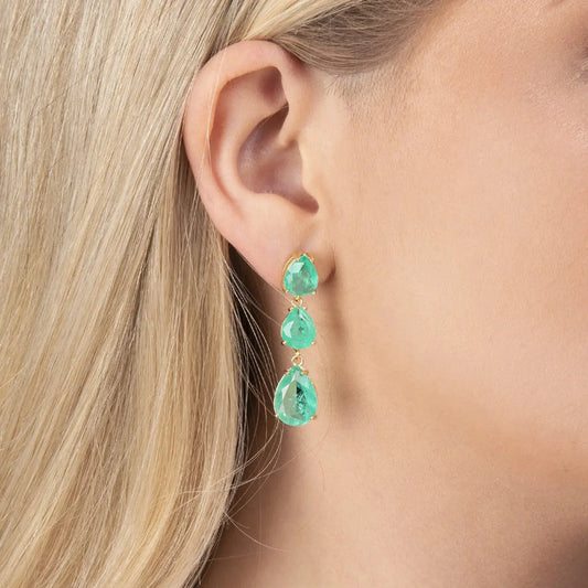 Triple Teardrop Earrings CHIC In Brazil