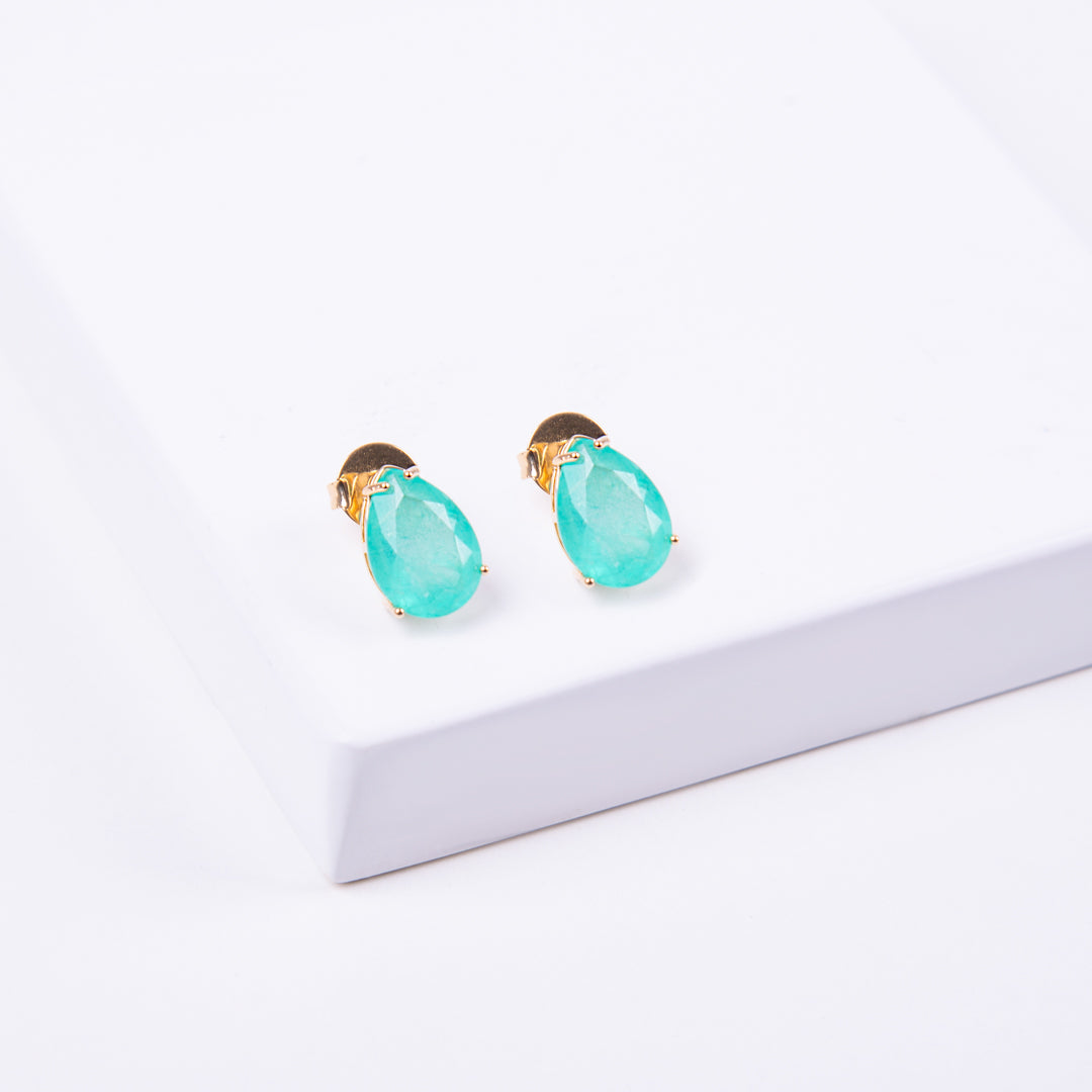 Teardrop Stud Earrings
