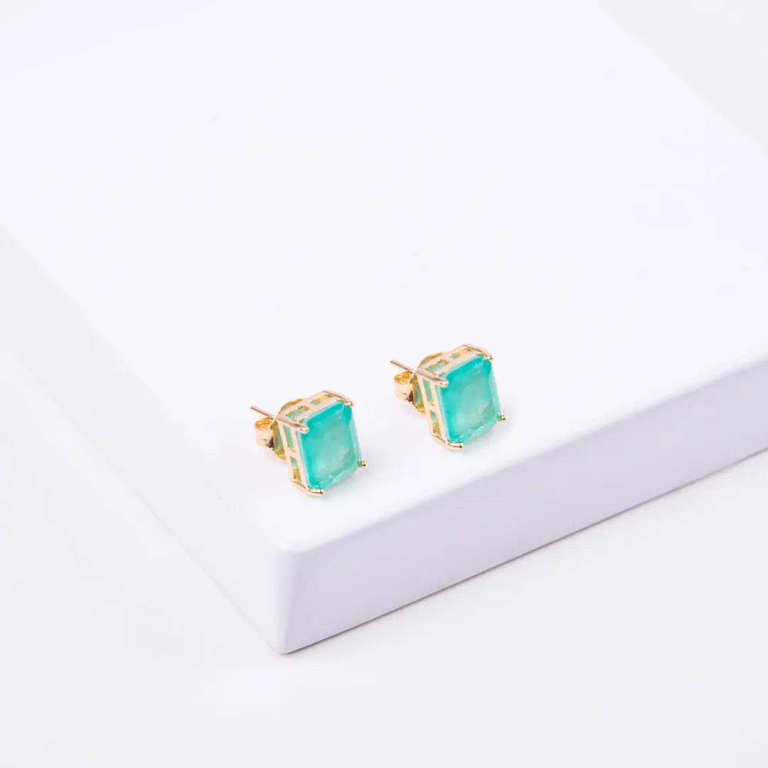 Emerald-Cut Stud Earrings CHIC In Brazil