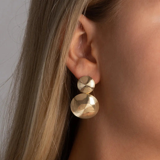 Luna Duo Disc Earrings CHIC In Brazil