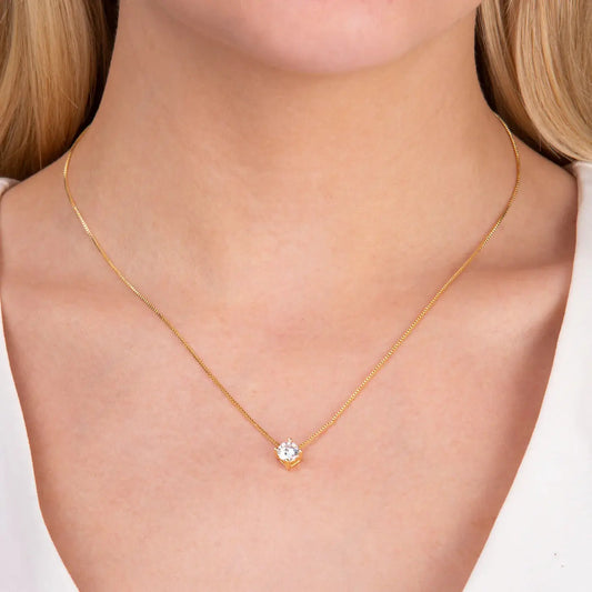 Crystal Solitaire Necklace CHIC In Brazil