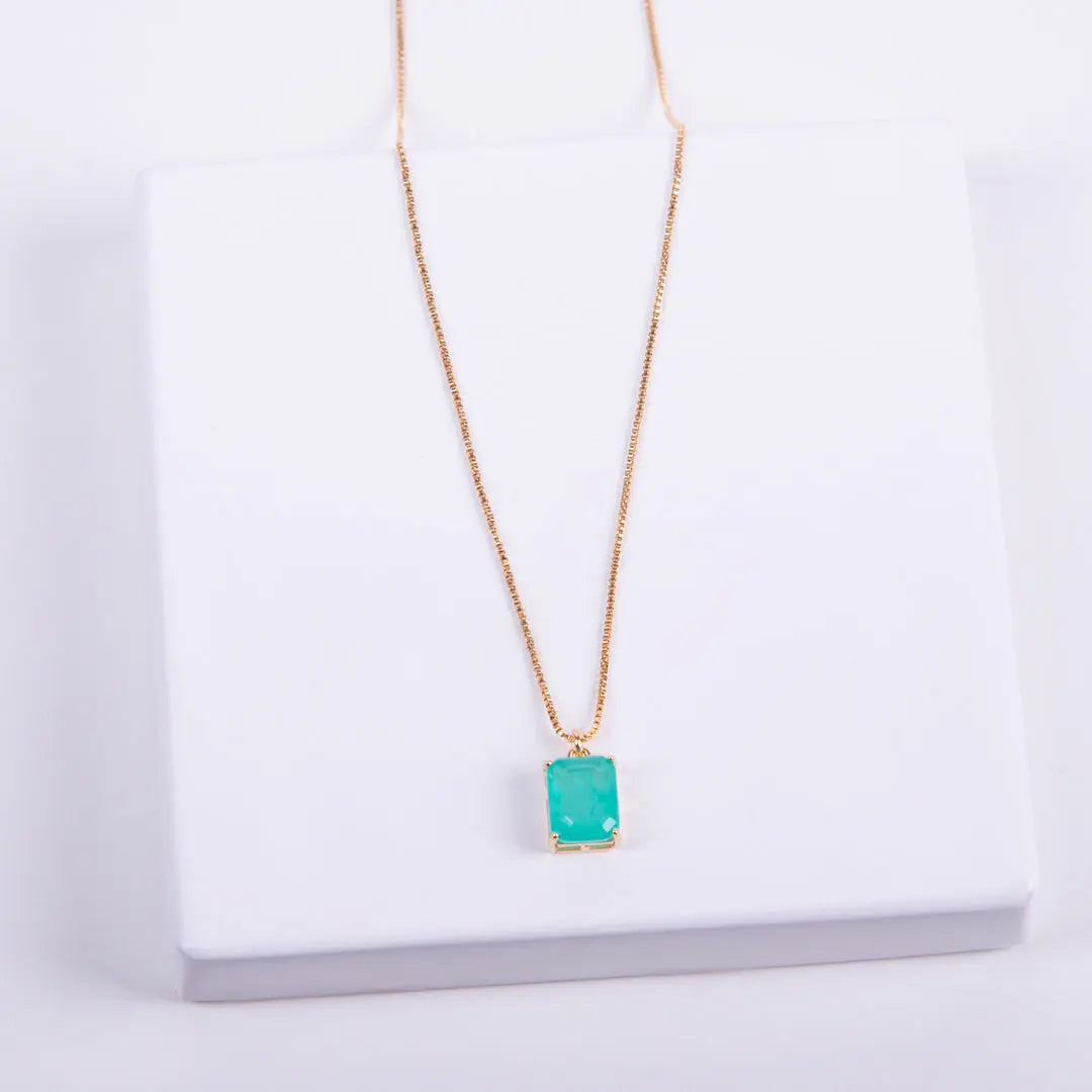 Emerald-Cut Pendant Necklace CHIC In Brazil