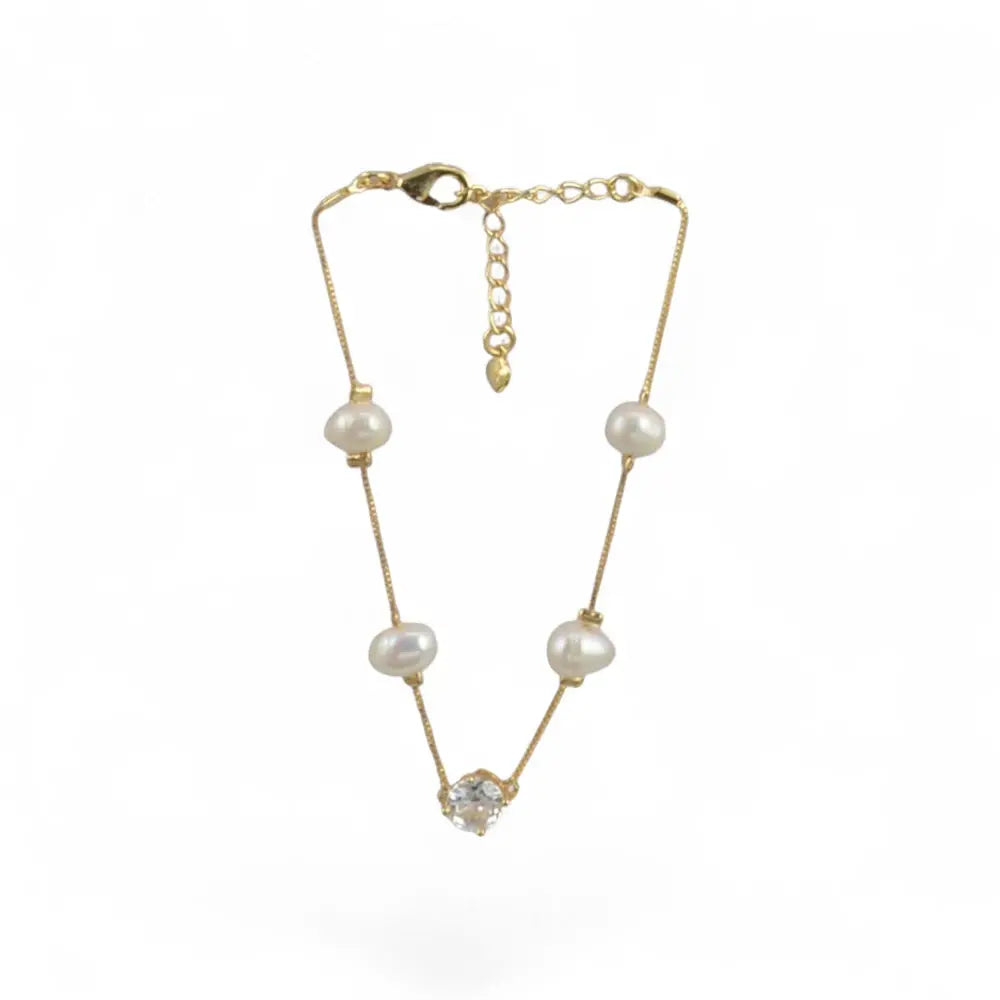 Pearl Station Crystal Bracelet CHIC In Brazil