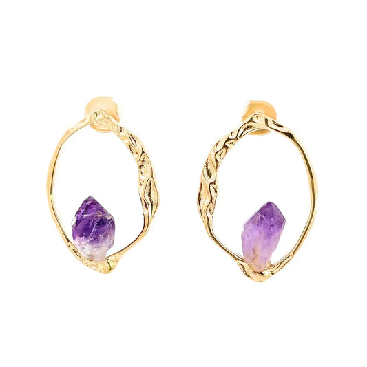 Organic Stone Earrings CHIC In Brazil