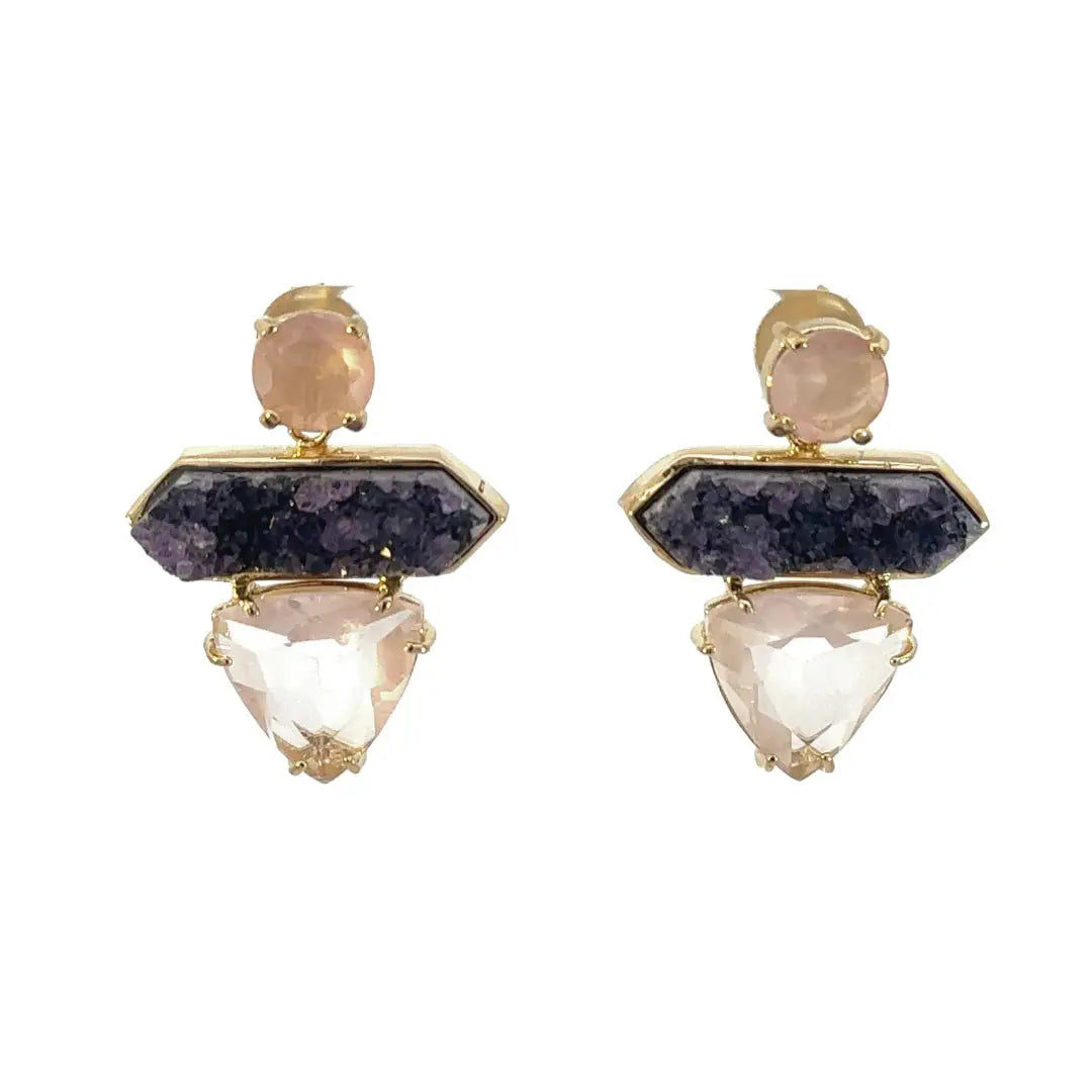 Amethyst Horizon Earrings CHIC In Brazil