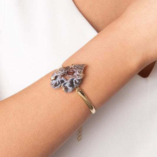 Agate Geode Cuff Bracelet CHIC In Brazil