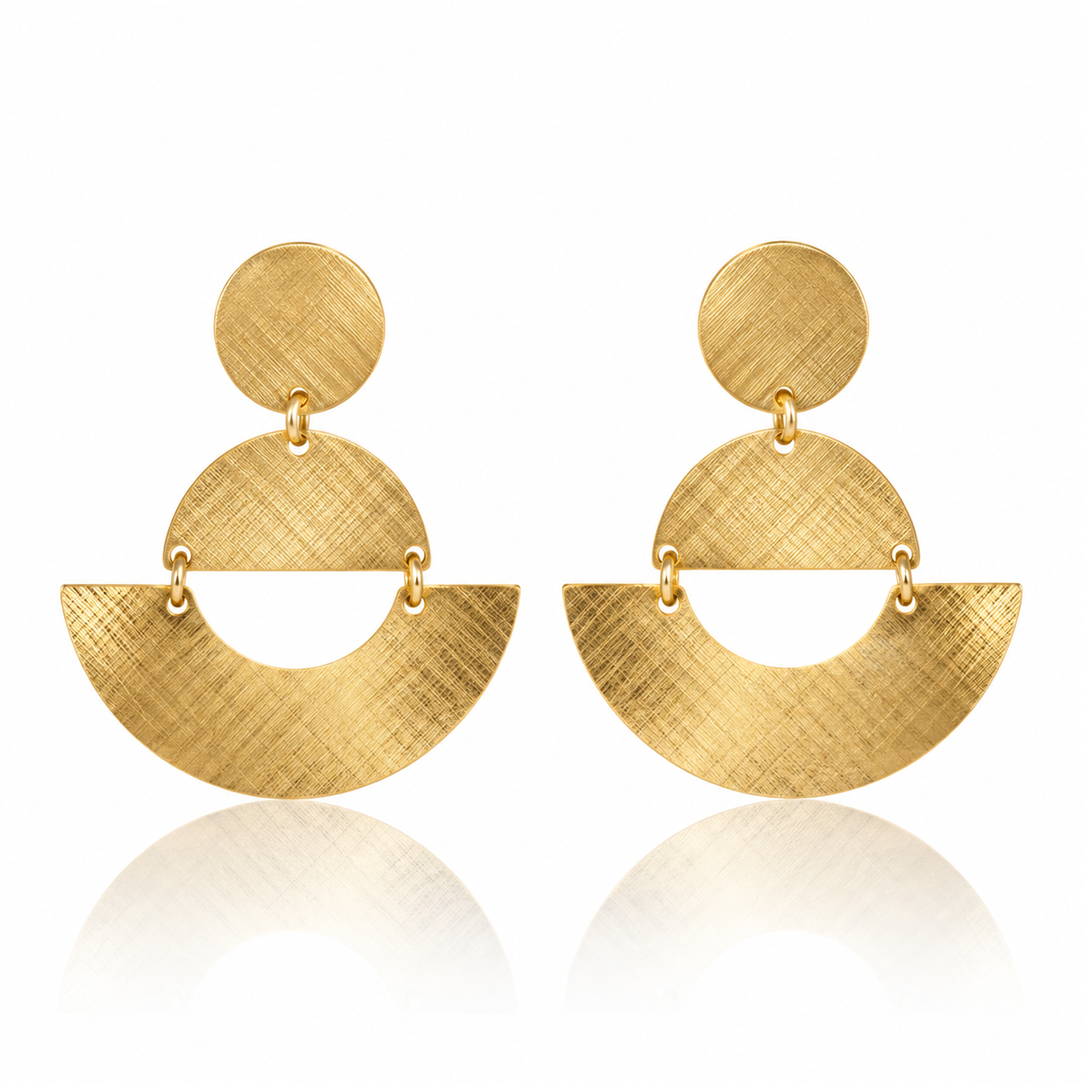 Earring Golden Horizon Geometric Drop
