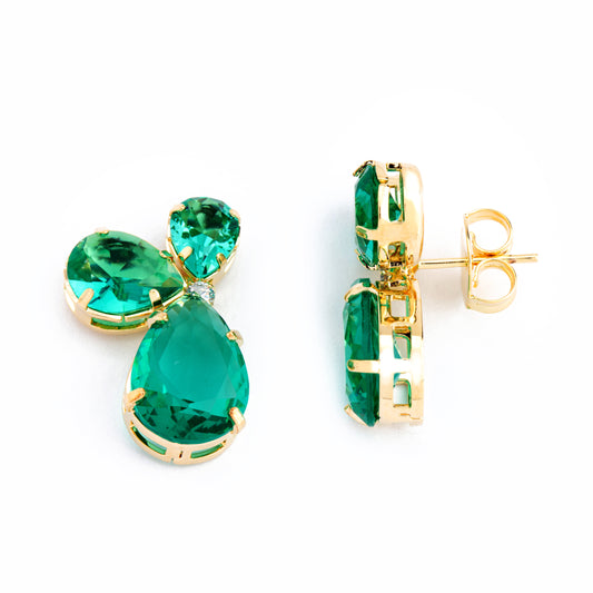 Teardrop Cluster Earrings