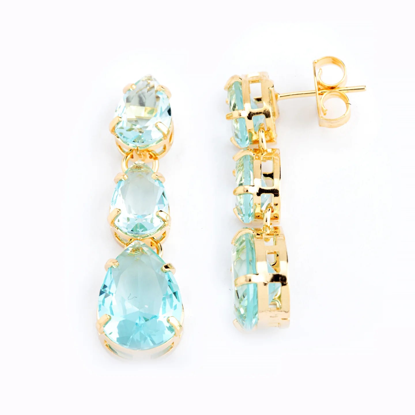 Triple Teardrop Earrings