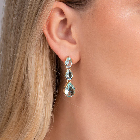 Triple Teardrop Earrings