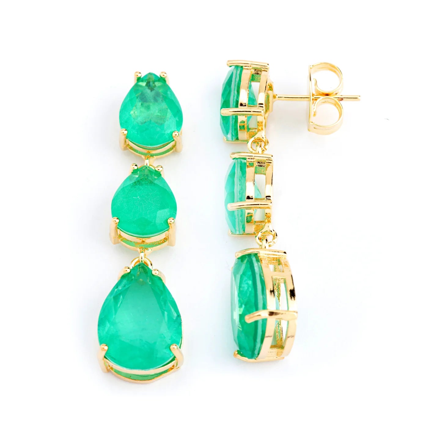 Triple Teardrop Earrings