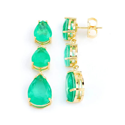 Triple Teardrop Earrings CHIC In Brazil