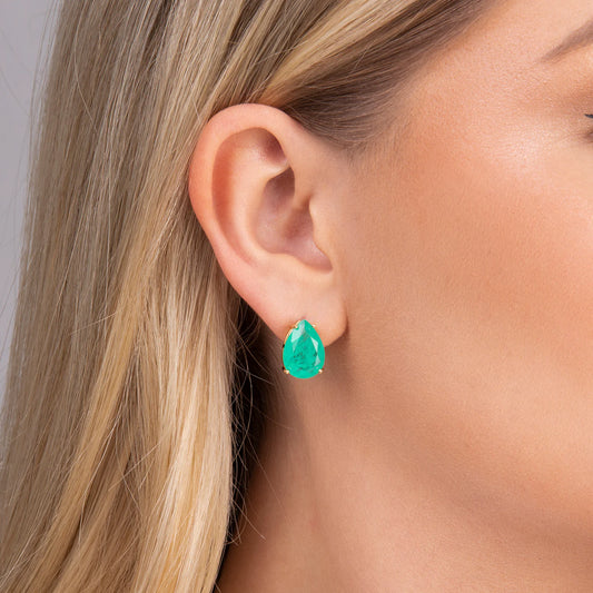 Teardrop Stud Earrings