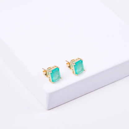 Emerald-Cut Stud Earrings CHIC In Brazil