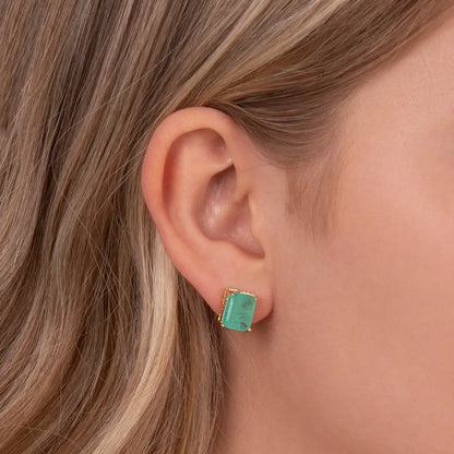 Emerald-Cut Stud Earrings CHIC In Brazil