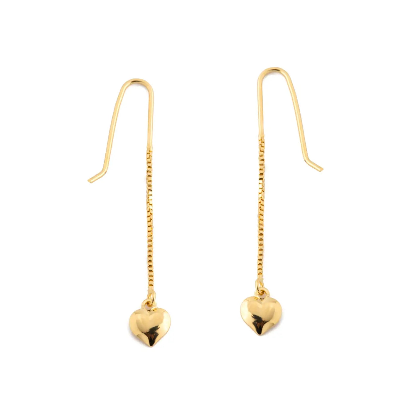 Heart Threader Earrings CHIC In Brazil