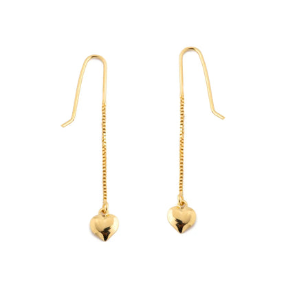 Heart Threader Earrings CHIC In Brazil