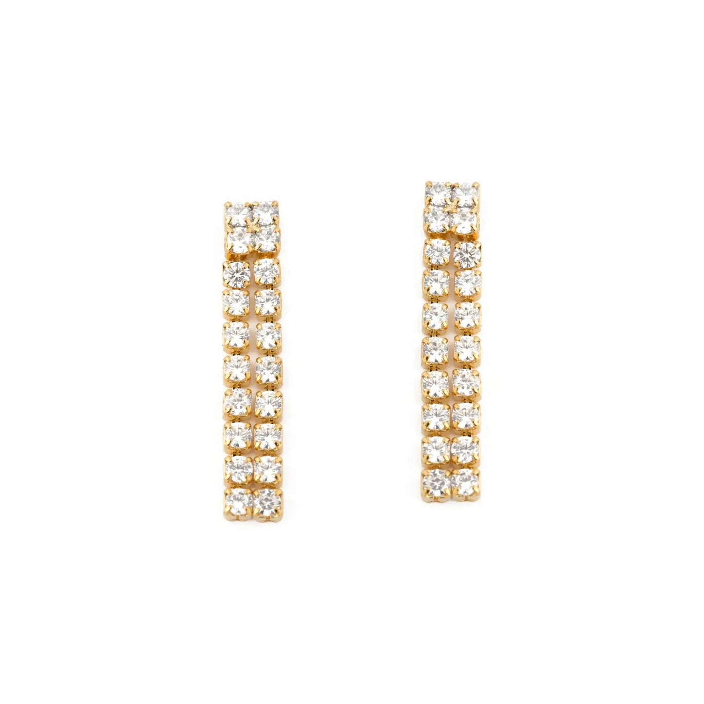Riviera Double Row Earrings CHIC In Brazil