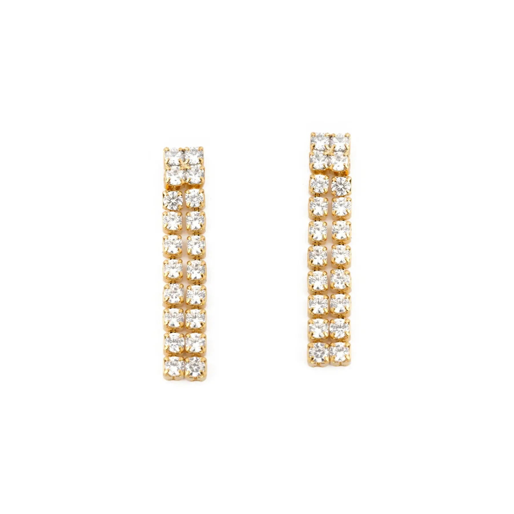 Riviera Double Row Earrings CHIC In Brazil