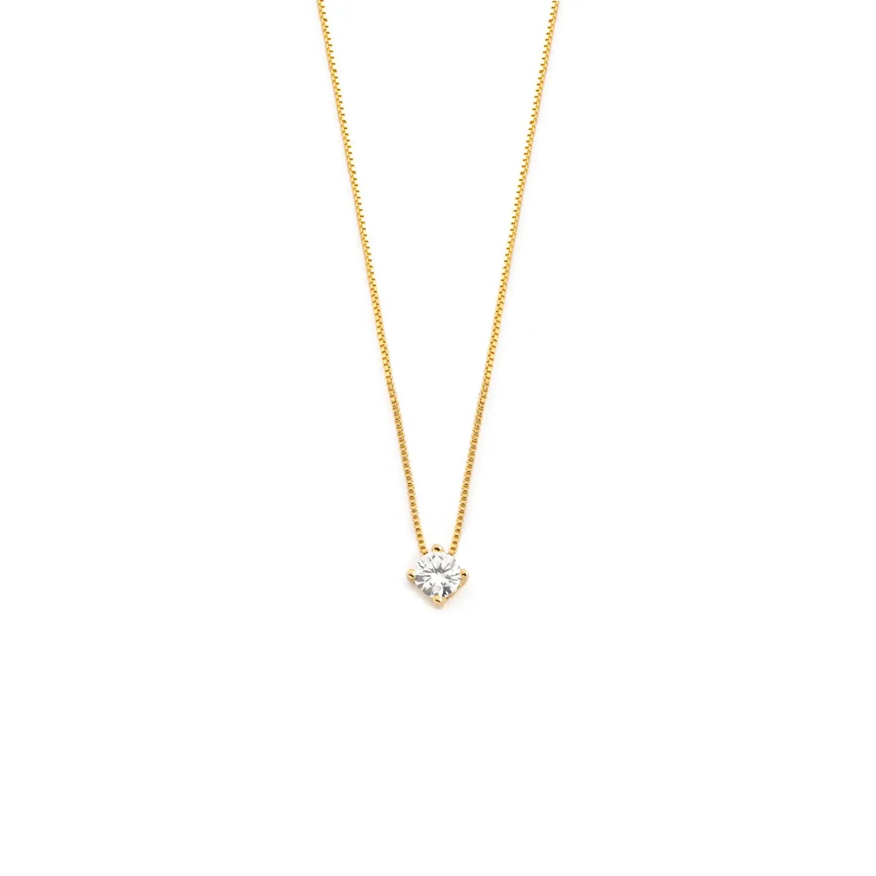 Crystal Solitaire Necklace CHIC In Brazil