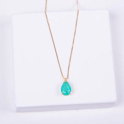 Teardrop Pendant Necklace CHIC In Brazil