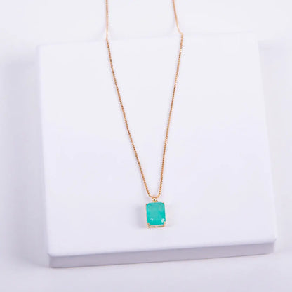 Emerald-Cut Pendant Necklace CHIC In Brazil