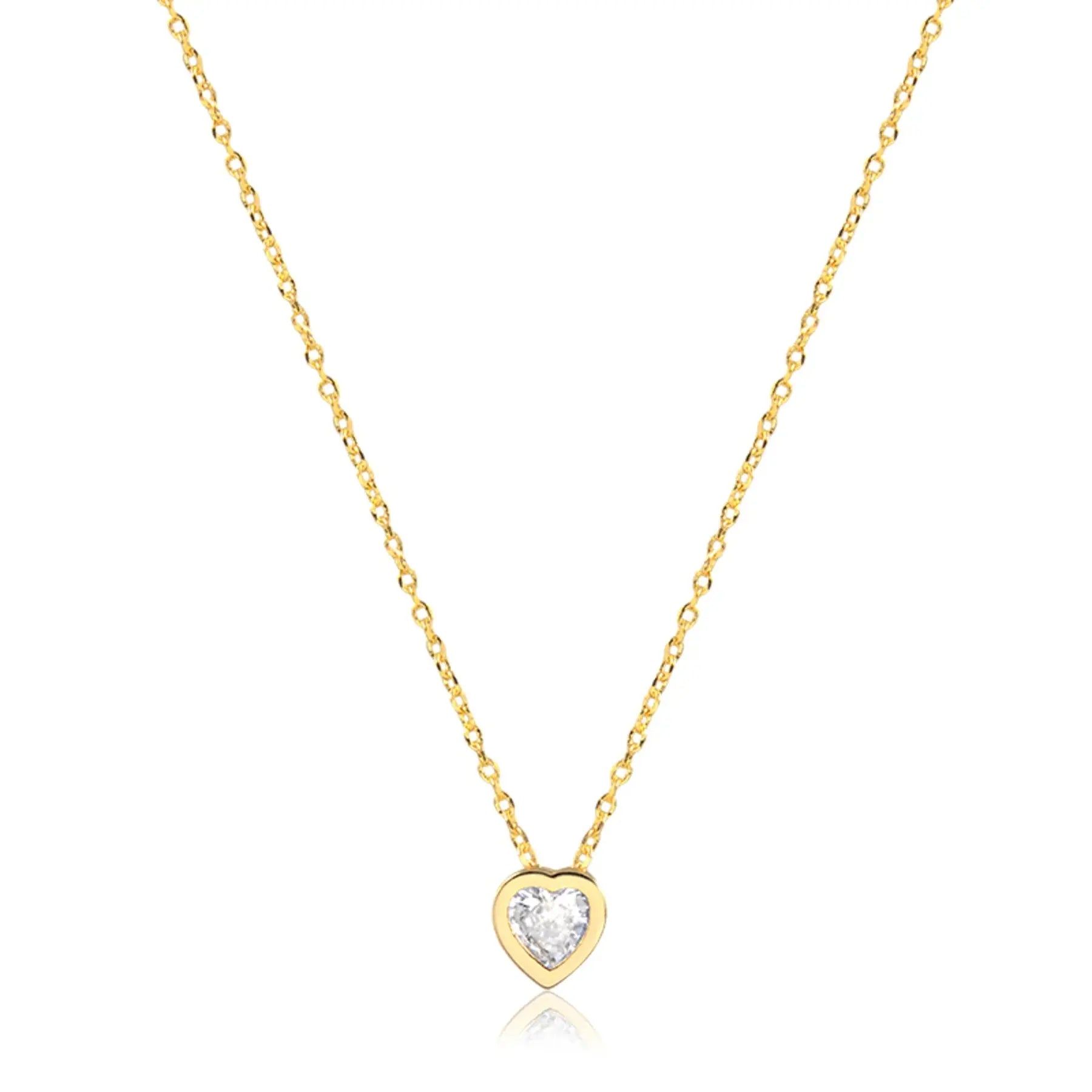 Crystal Heart Necklace CHIC In Brazil