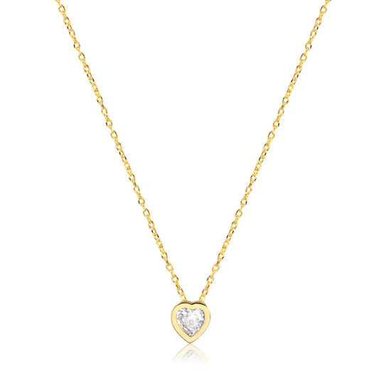 Crystal Heart Necklace CHIC In Brazil