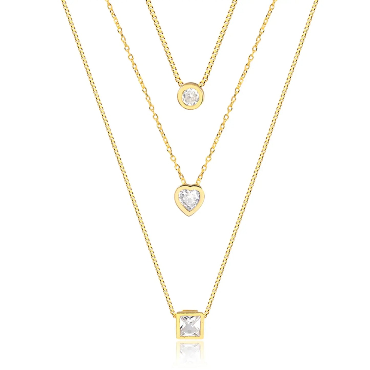 Radiant Trio Necklace CHIC In Brazil