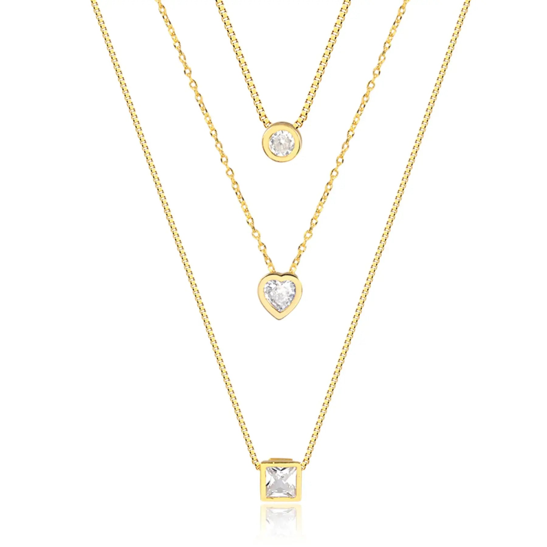 Radiant Trio Necklace CHIC In Brazil