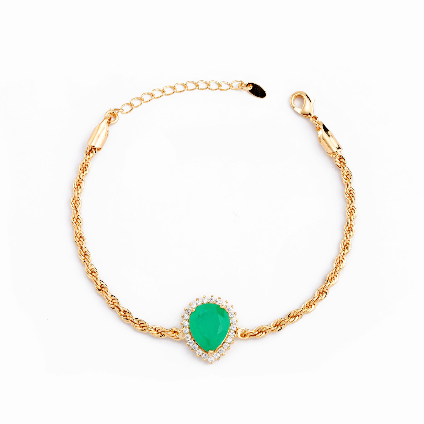Halo Teardrop Bracelet
