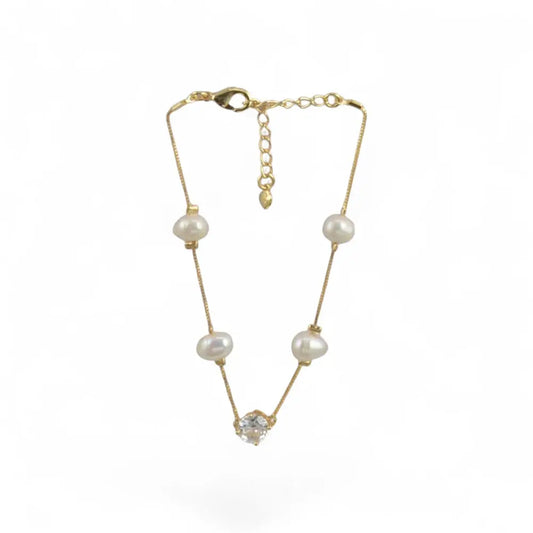 Pearl Station Crystal Bracelet CHIC In Brazil