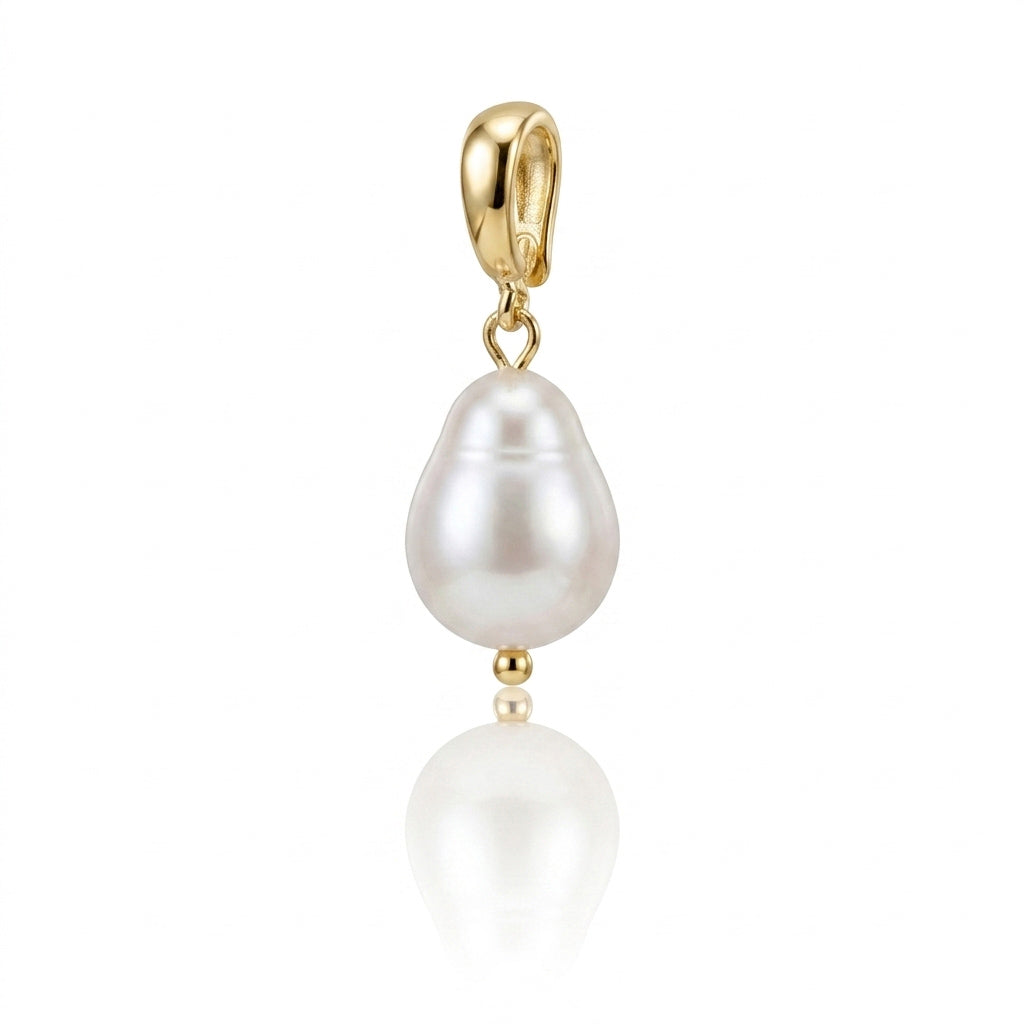 Classic Teardrop Pearl Charm CHIC
