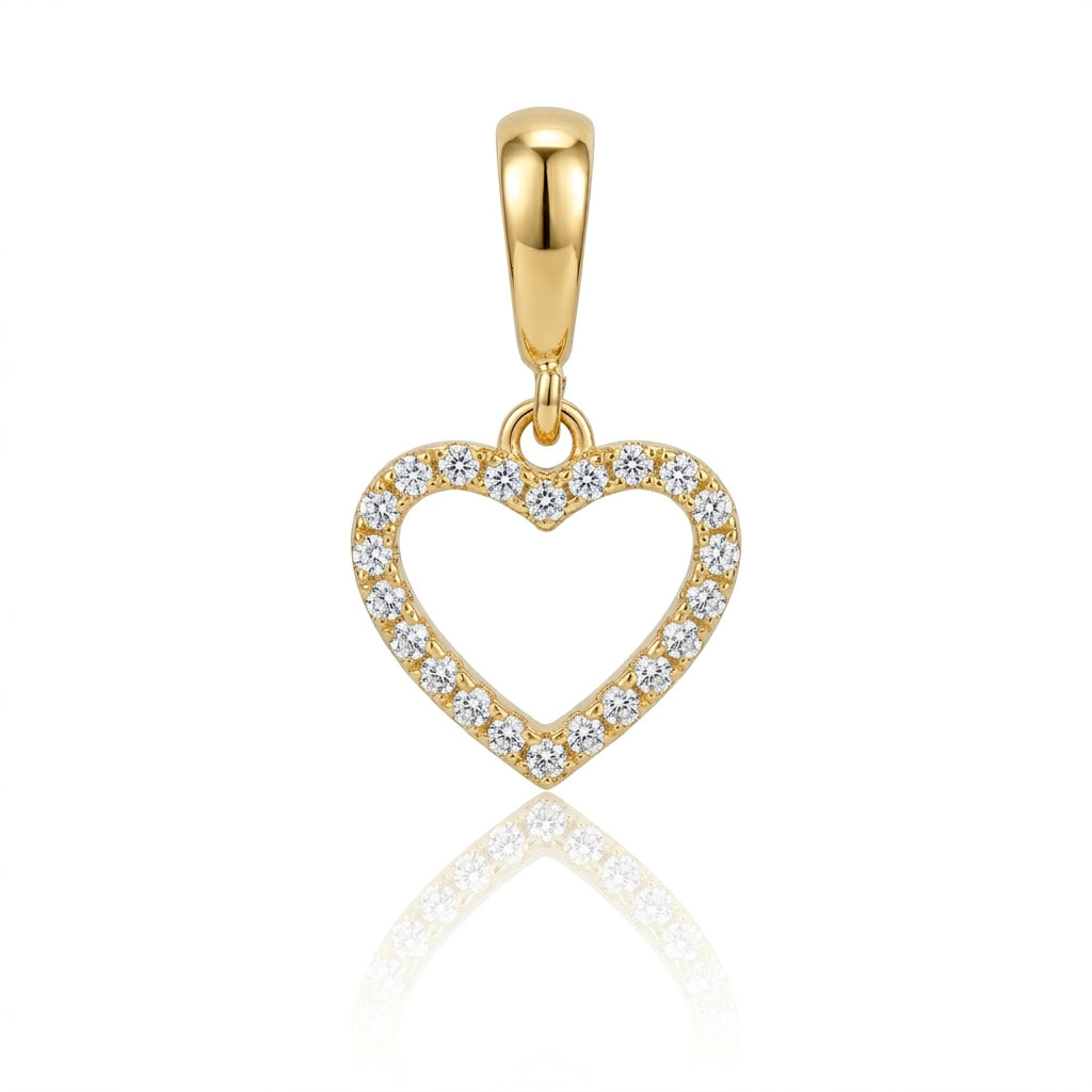 Open Heart Pavé Charm CHIC