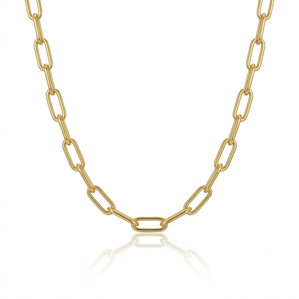 Simple Paperclip Chain Necklace CHIC