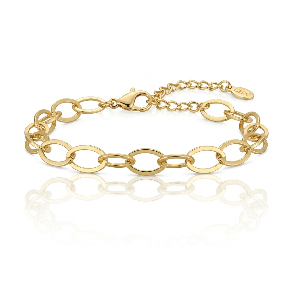 Polished Oval Link Bracelet CHIC