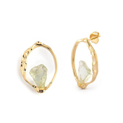 Organic Stone Earrings CHIC In Brazil