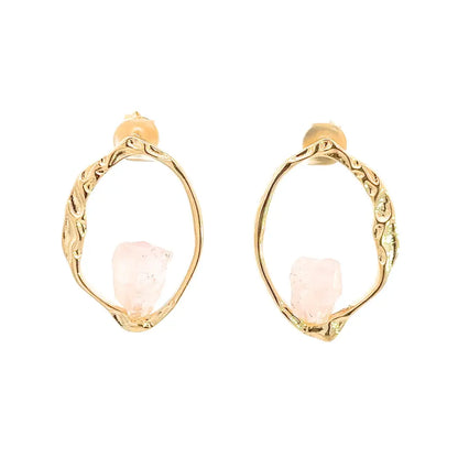 Organic Stone Earrings CHIC In Brazil