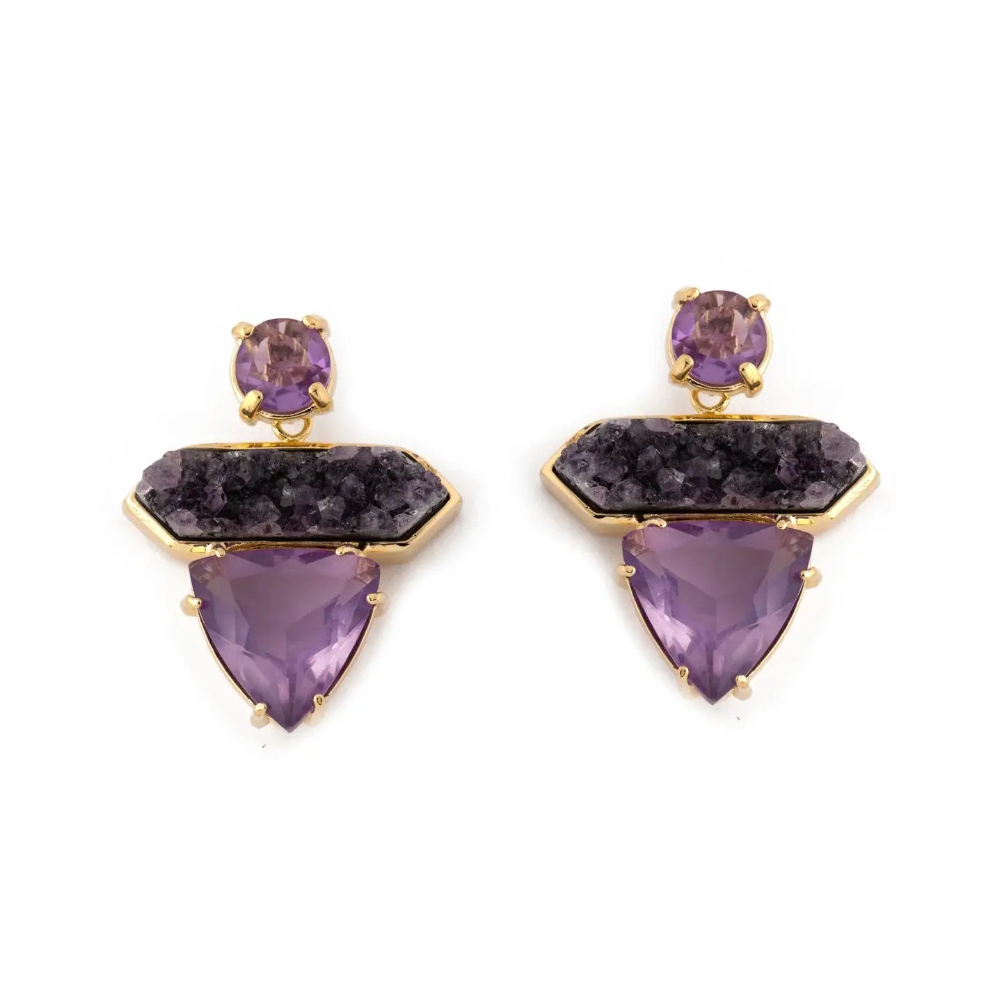 Amethyst Horizon Earrings CHIC In Brazil