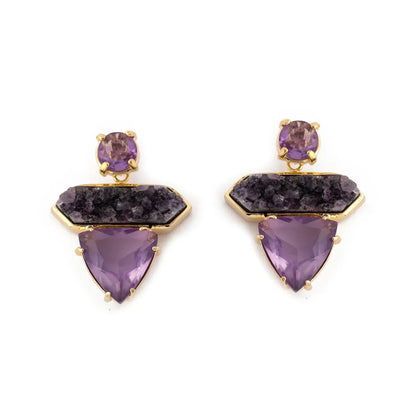 Amethyst Horizon Earrings CHIC In Brazil