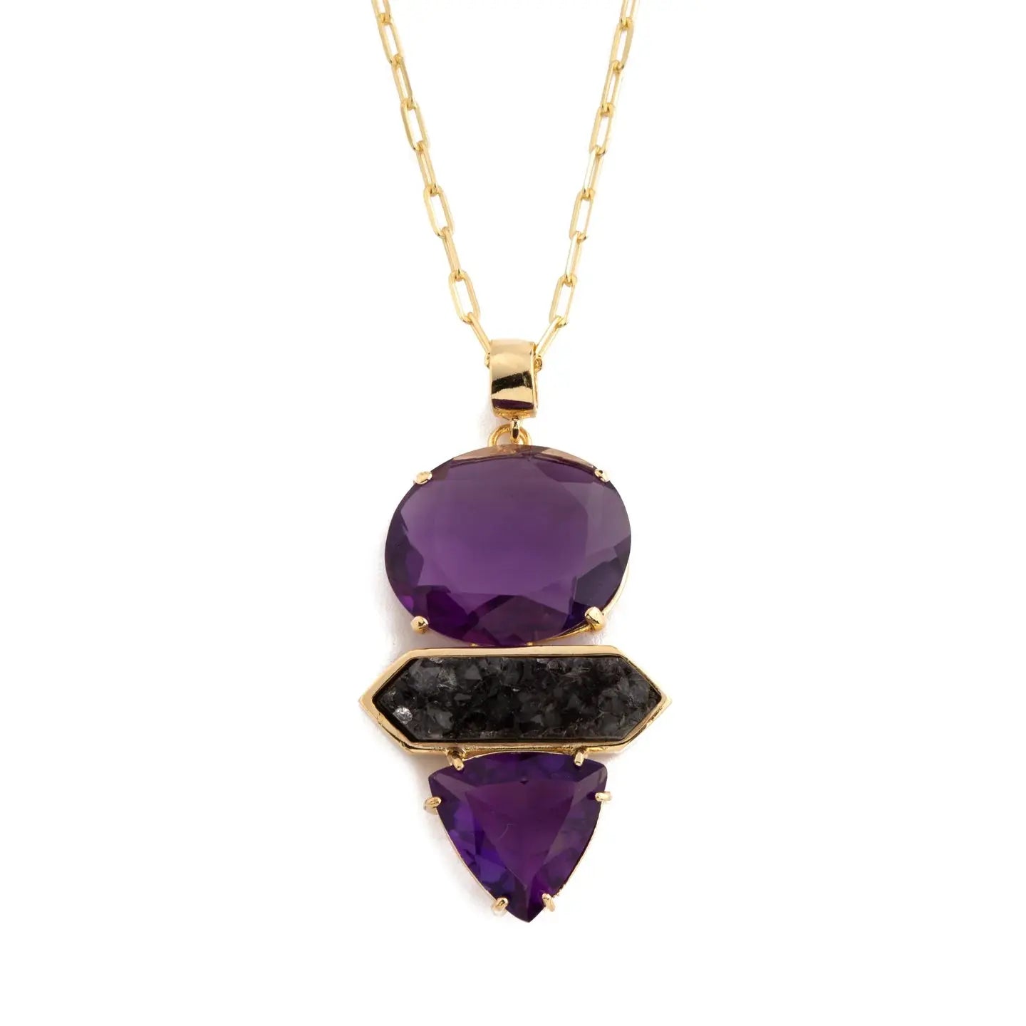 Amethyst Horizon Necklace CHIC In Brazil