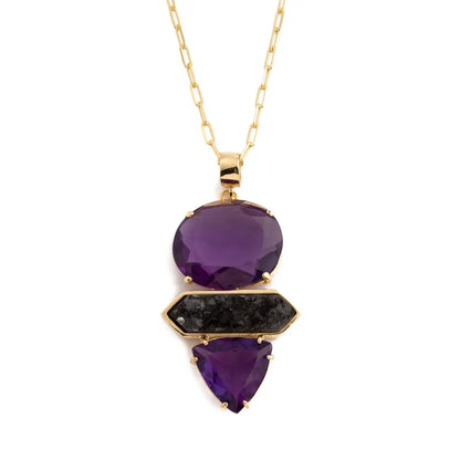 Amethyst Horizon Necklace CHIC In Brazil