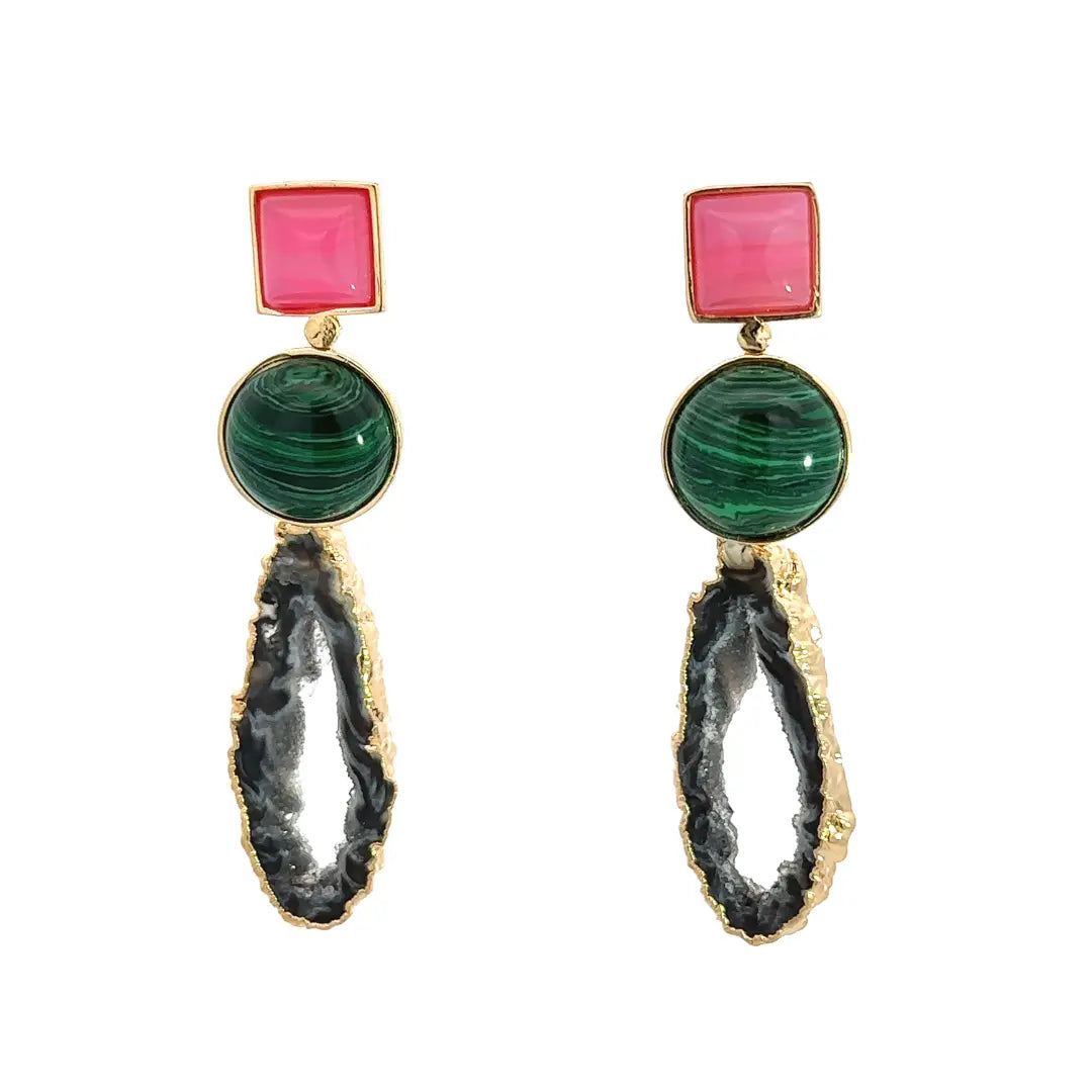 Agate Trio Drop Earrings CHIC In Brazil