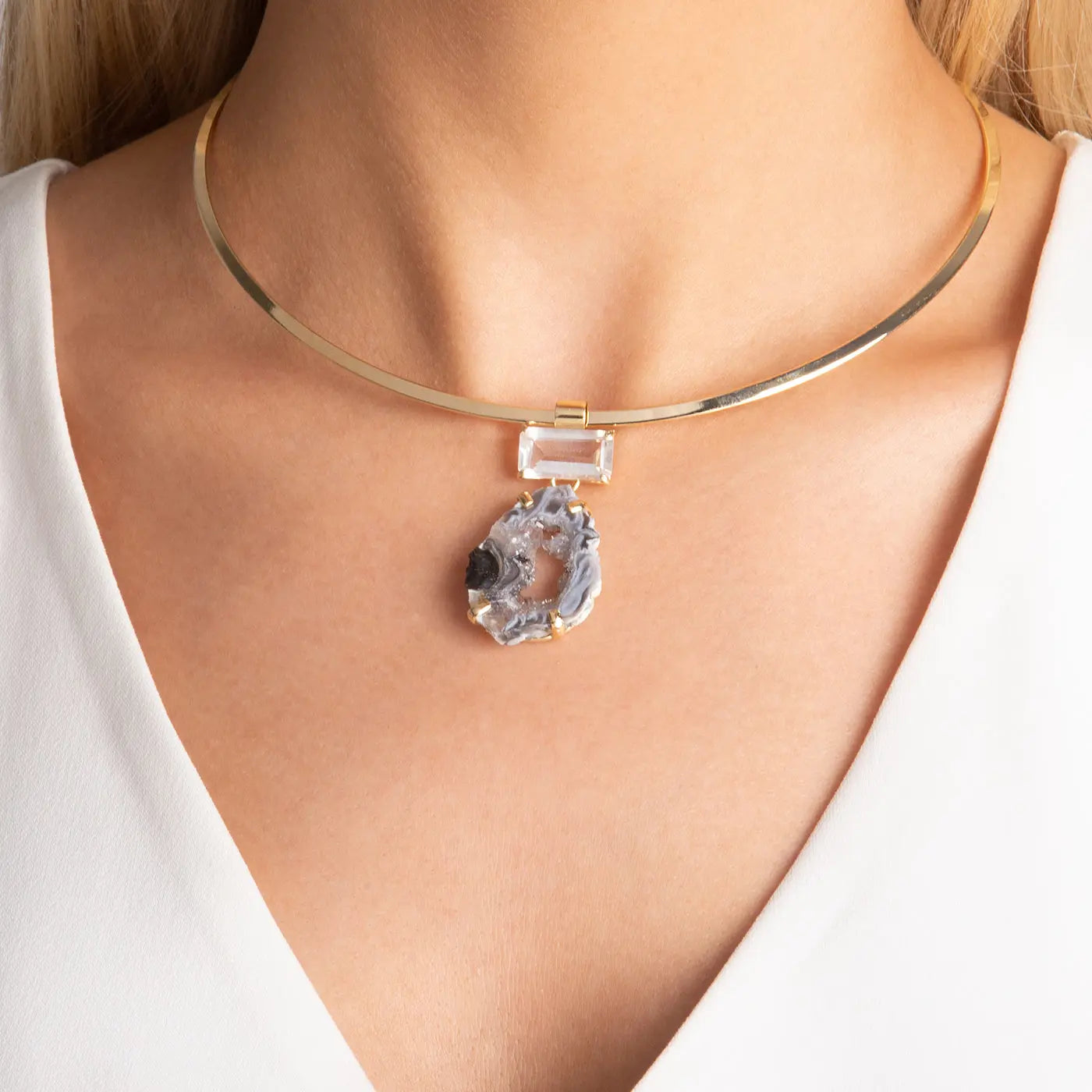 Agate Slice Choker CHIC In Brazil