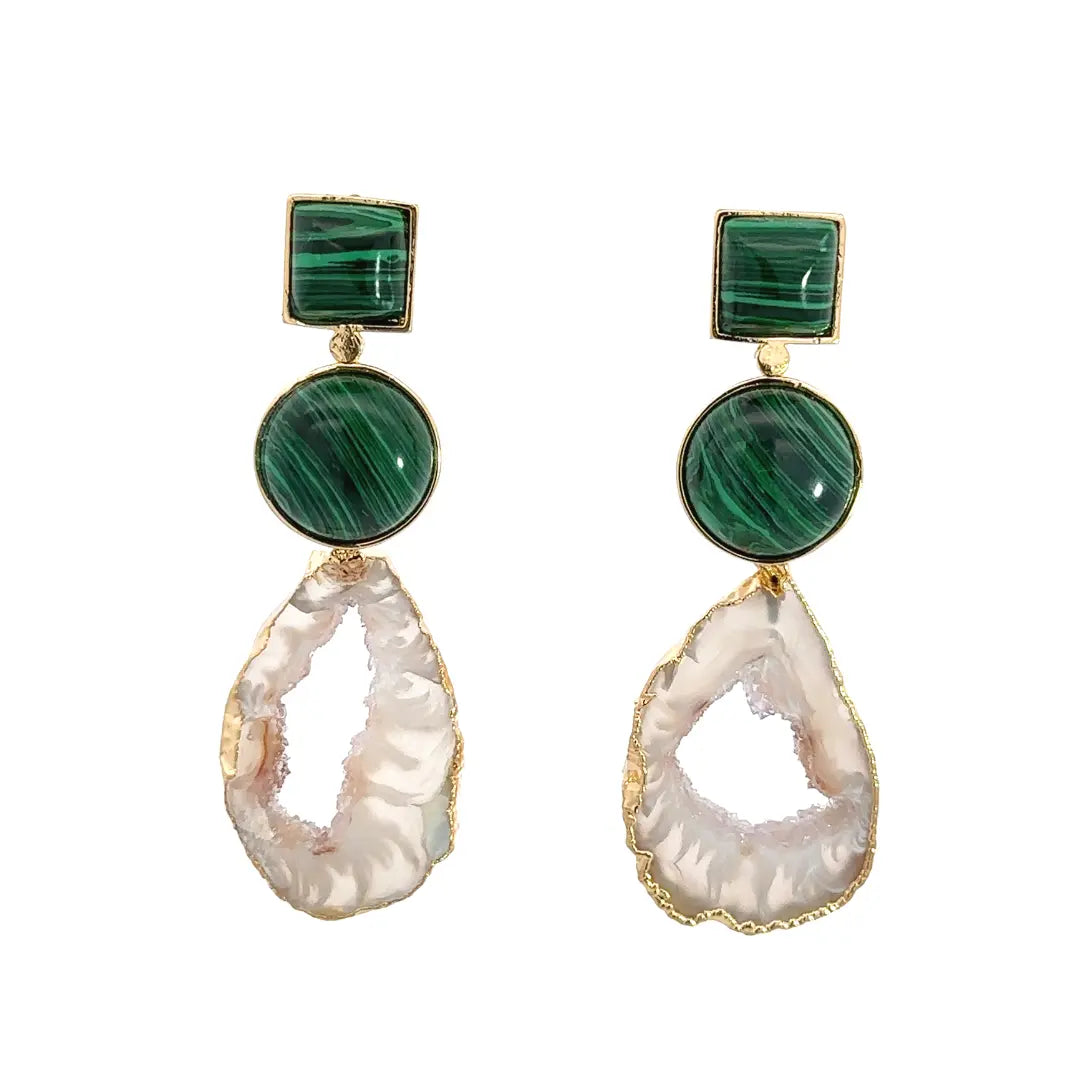 Agate Trio Drop Earrings CHIC In Brazil