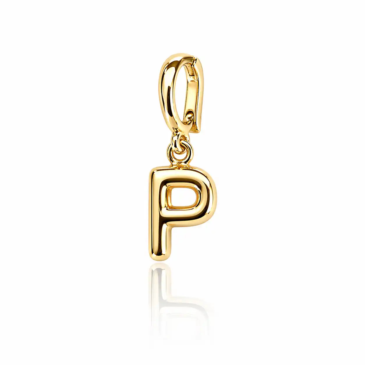 Yellow Gold Initial 'P' Pendant CHIC In Brazil