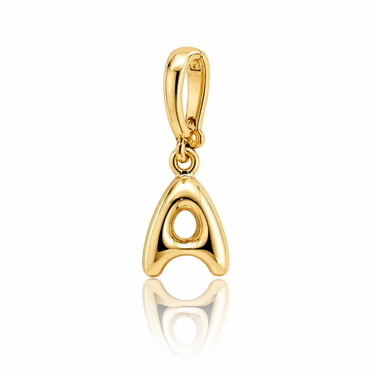 Yellow Gold Initial 'A' Pendant CHIC Jewelry