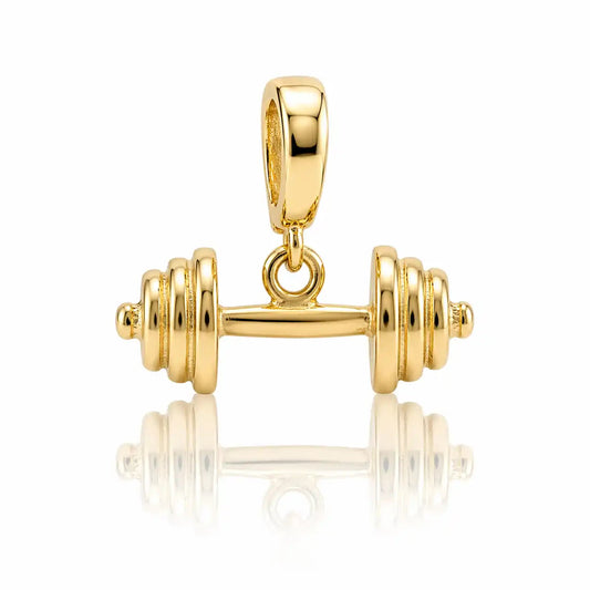 Power Lift Barbell Charm CHIC Jewelry