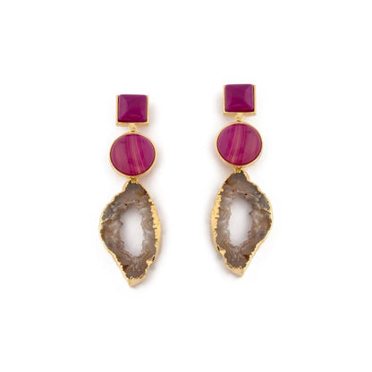 Agate Trio Drop Earrings CHIC In Brazil
