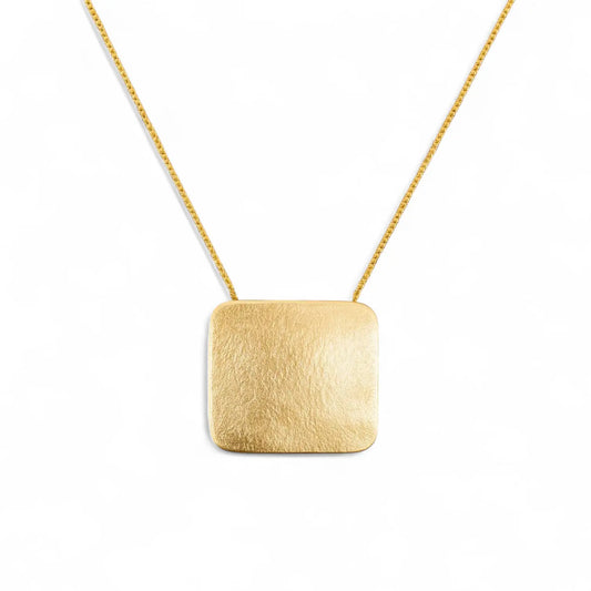 Golden Edge Pendant Necklace CHIC In Brazil